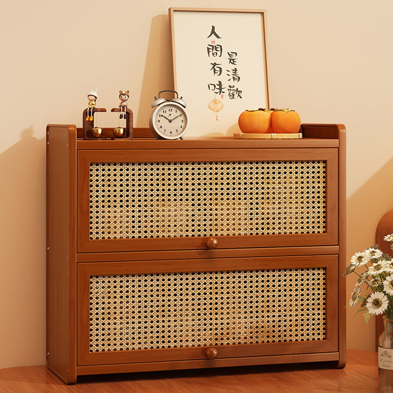 Scandinavian Walnut Flip-Top Desktop Shelf
