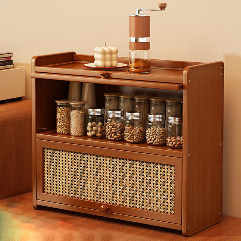 Scandinavian Walnut Flip-Top Desktop Shelf