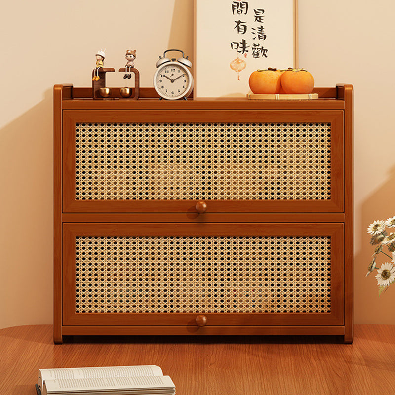 Scandinavian Walnut Flip-Top Desktop Shelf