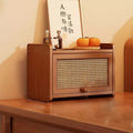 Scandinavian Walnut Flip-Top Desktop Shelf