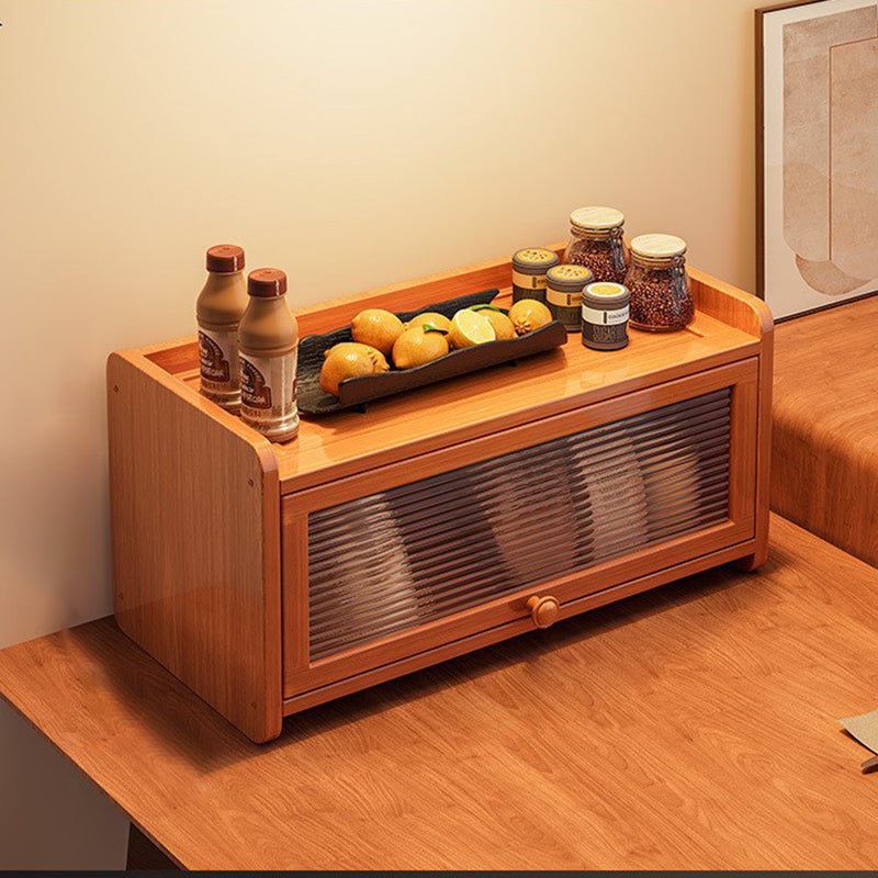 Scandinavian Walnut Flip-Top Desktop Shelf