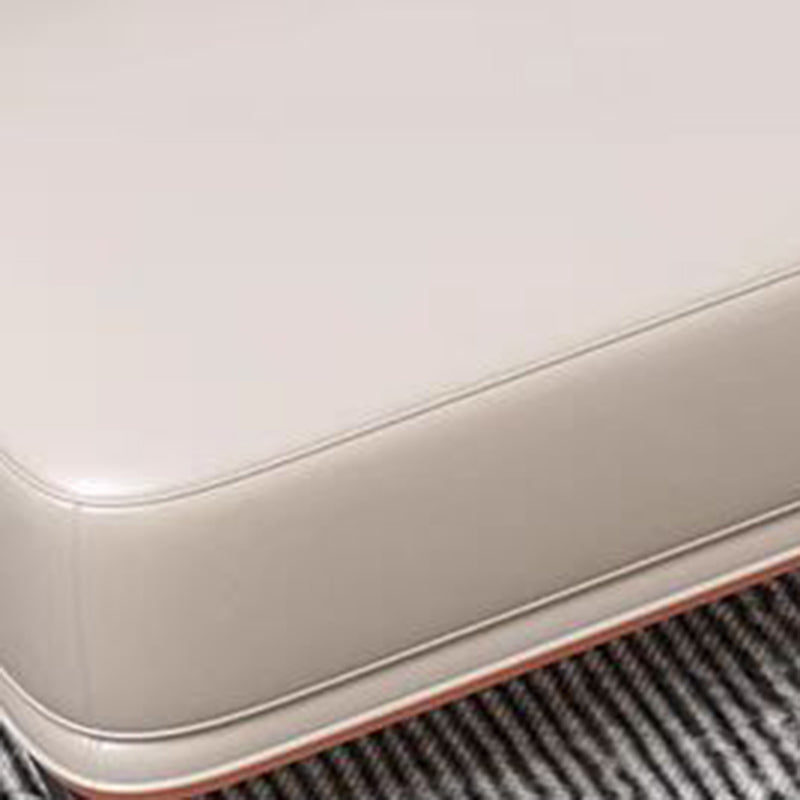 Plywood Faux Leather Bench