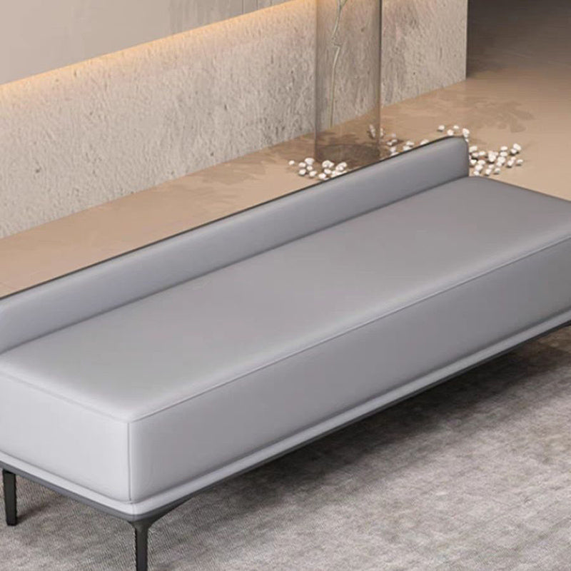 Plywood Faux Leather Bench