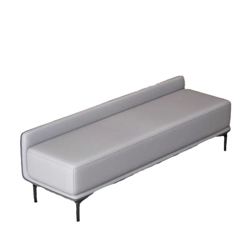 Plywood Faux Leather Bench