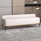 Plywood Faux Leather Bench