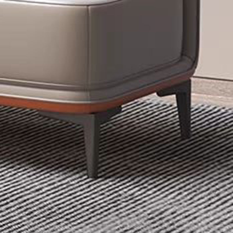 Plywood Faux Leather Bench
