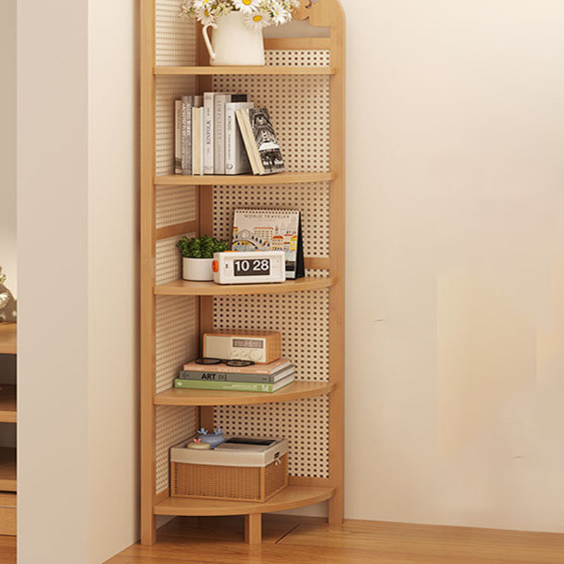 Bamboo Fan Corner Shelf
