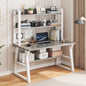 Desk with 4-Tier Shelves