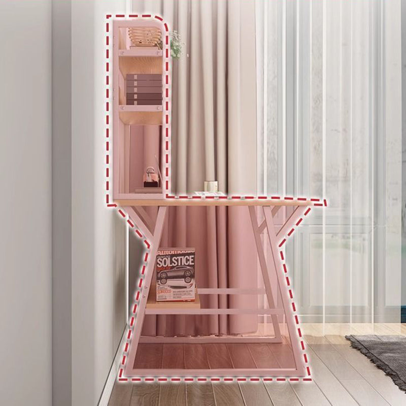 Desk with 4-Tier Shelves
