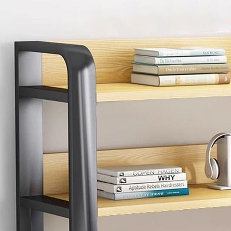 Desk with 4-Tier Shelves