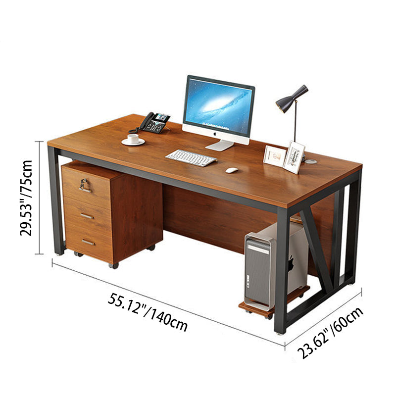 Movable 3-Drawer Office Desk