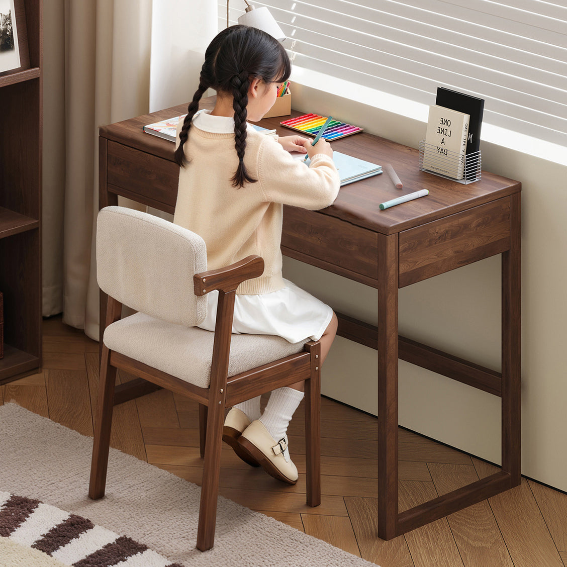 Rubberwood Office Desk