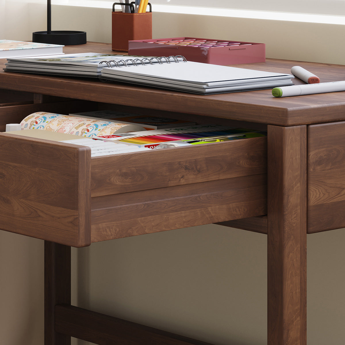 Rubberwood Office Desk