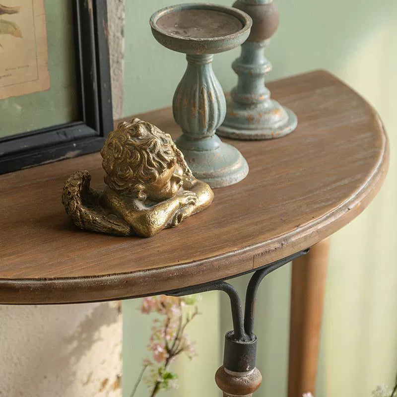 French Half-Round Console Table