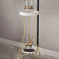 Iron Round 2-Tier End Table