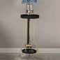 Iron Round 2-Tier End Table
