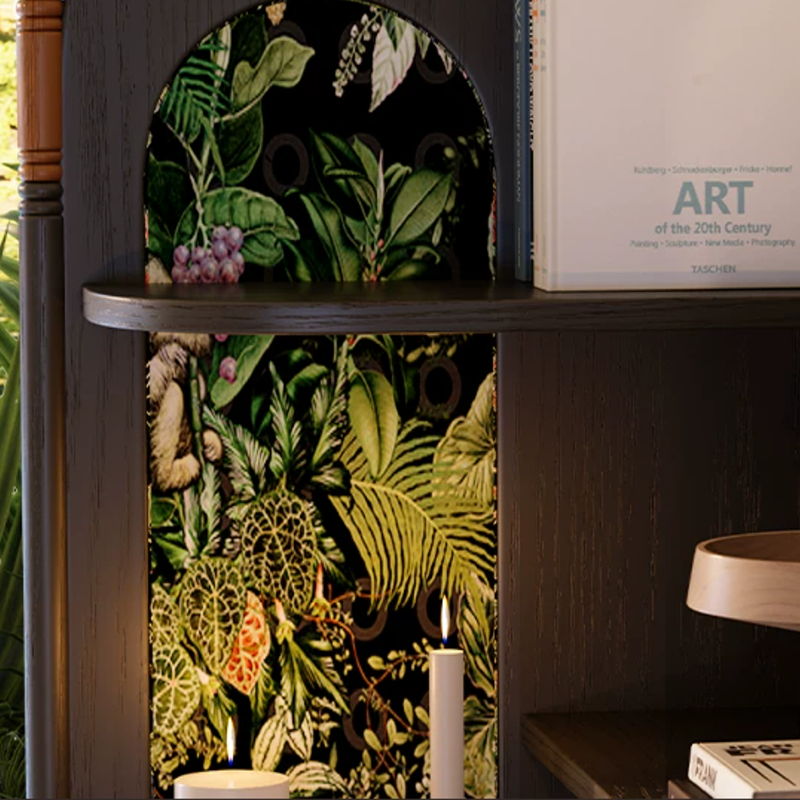 Ash Wood Corner Bookshelf & Room Divider