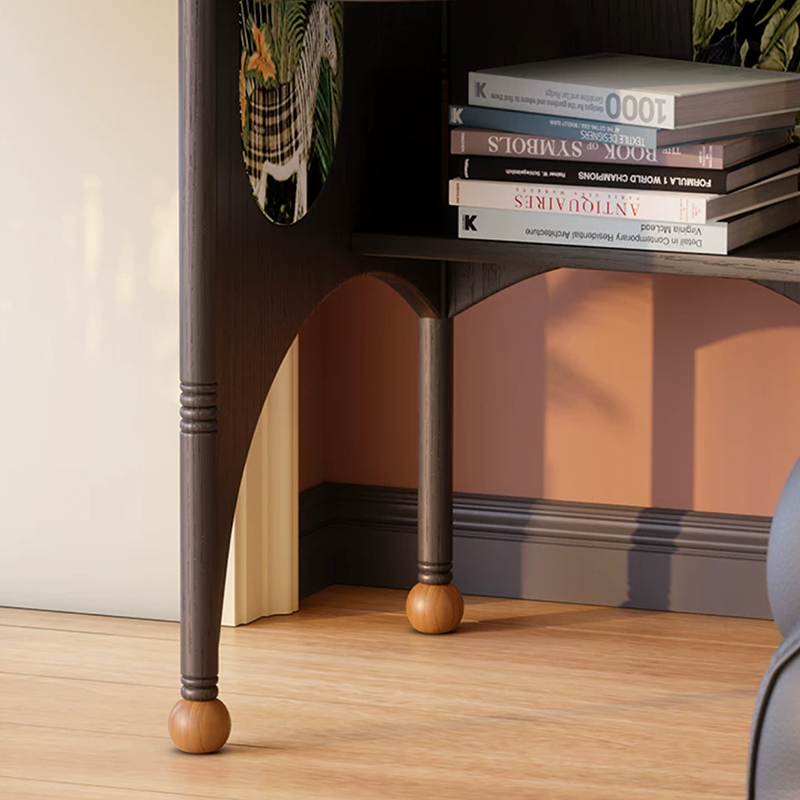 Ash Wood Corner Bookshelf & Room Divider