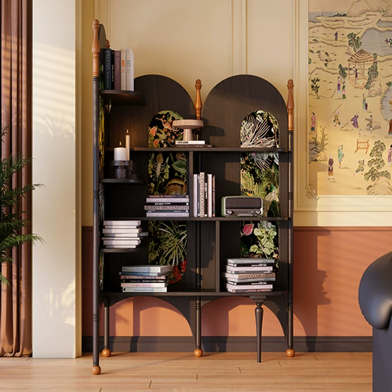 Ash Wood Corner Bookshelf & Room Divider
