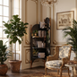 Ash Wood Corner Bookshelf & Room Divider