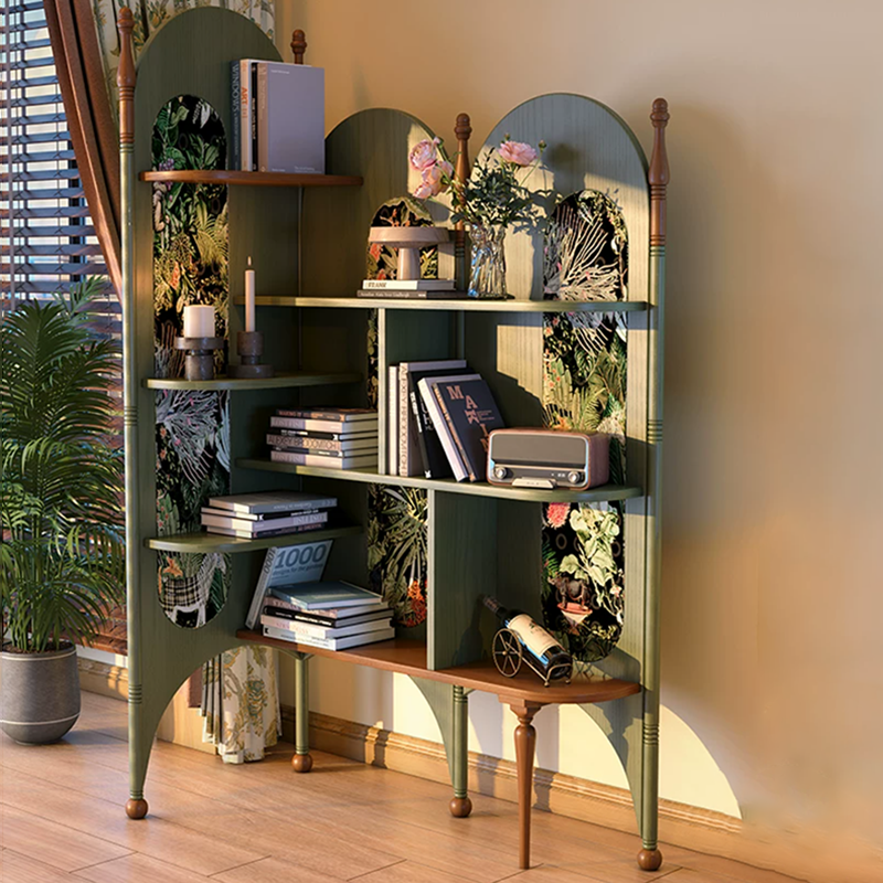 Ash Wood Corner Bookshelf & Room Divider