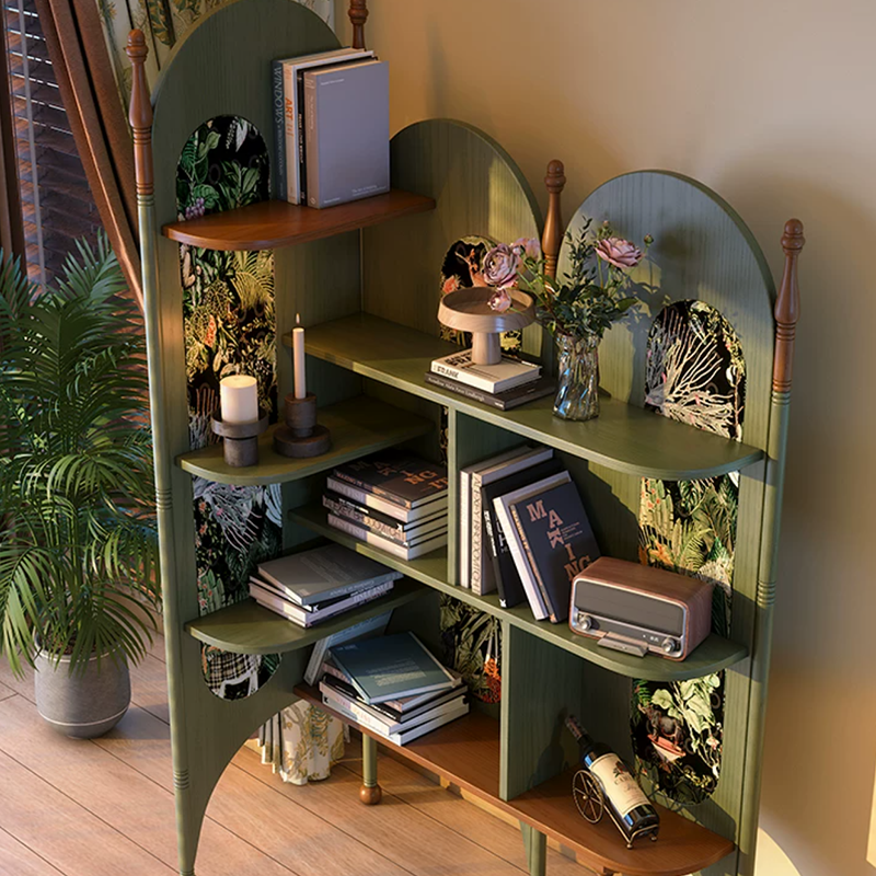Ash Wood Corner Bookshelf & Room Divider