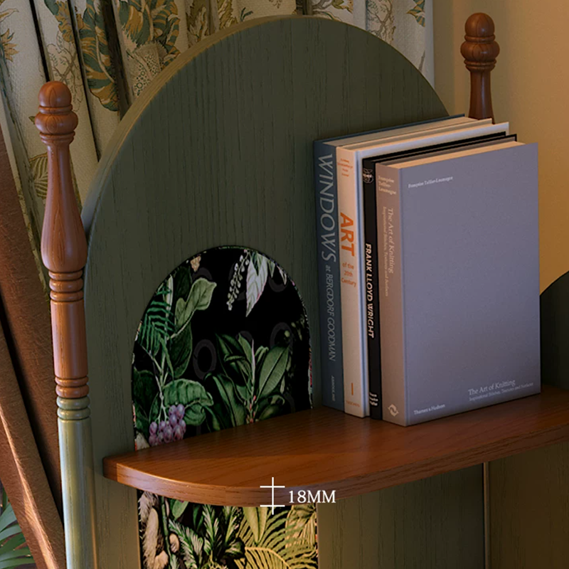Ash Wood Corner Bookshelf & Room Divider
