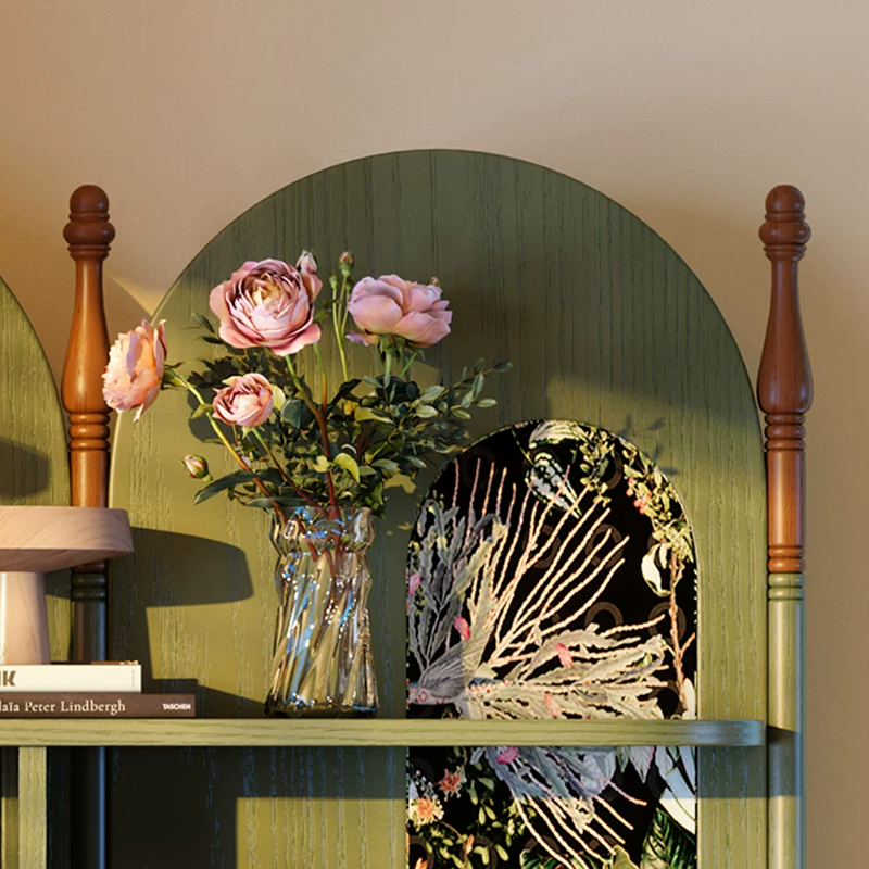 Ash Wood Corner Bookshelf & Room Divider