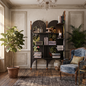 Ash Wood Corner Bookshelf & Room Divider