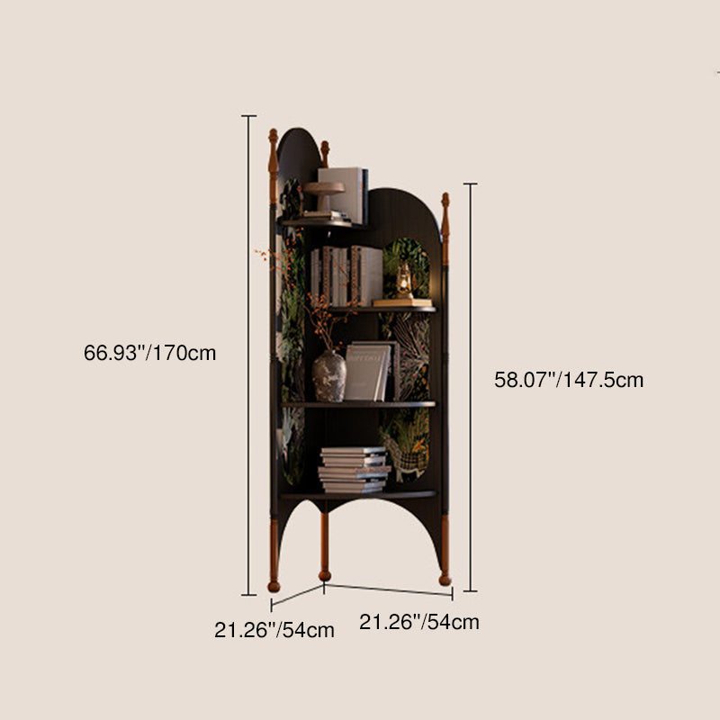 Ash Wood Corner Bookshelf & Room Divider