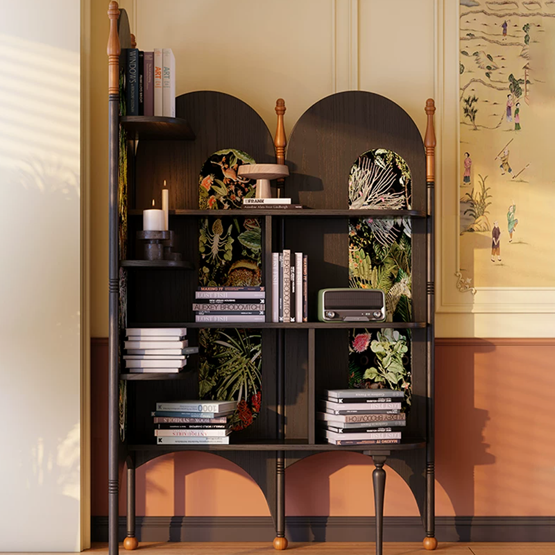 Ash Wood Corner Bookshelf & Room Divider