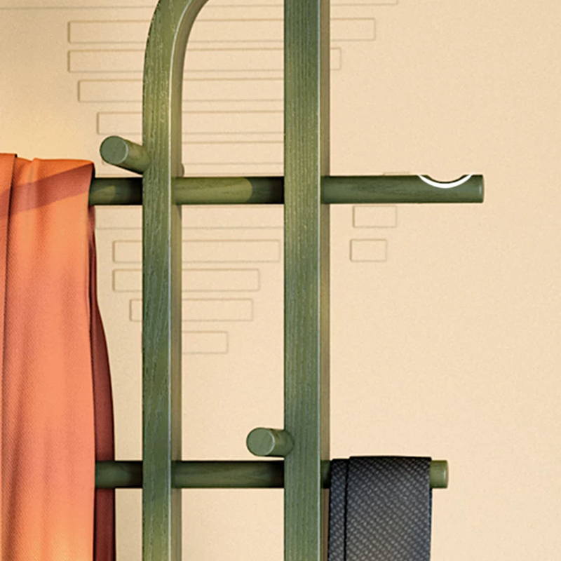 Ash Wood Erhu-Shaped Hall Tree Coat Rack