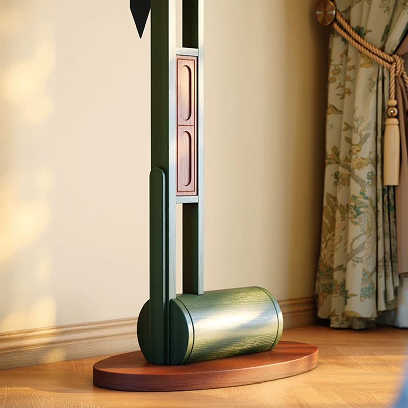 Ash Wood Erhu-Shaped Hall Tree Coat Rack