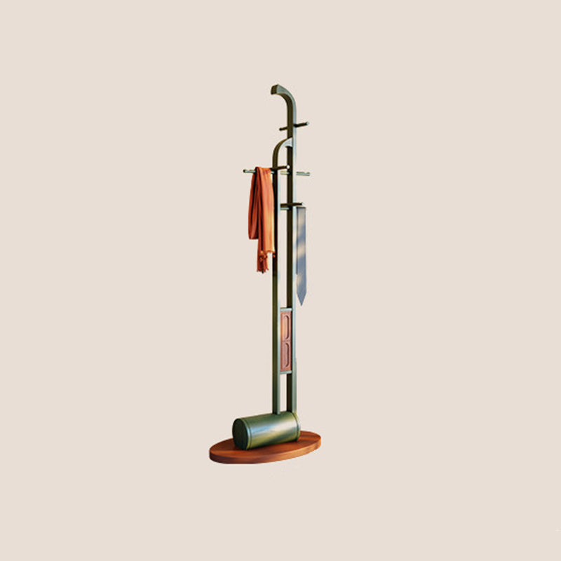 Ash Wood Erhu-Shaped Hall Tree Coat Rack