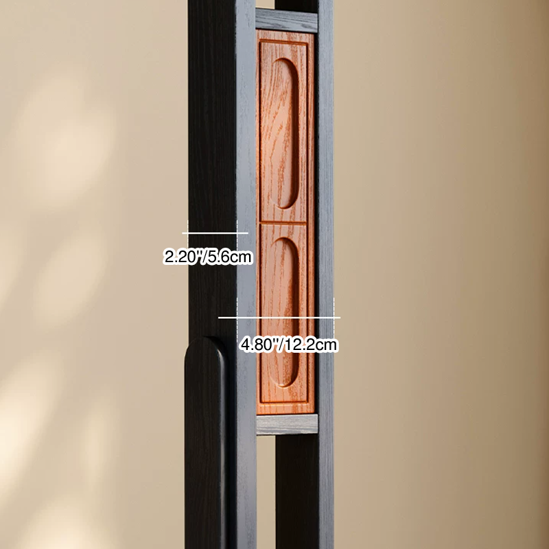 Ash Wood Erhu-Shaped Hall Tree Coat Rack