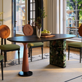 Ash Wood French Oval Dining Table