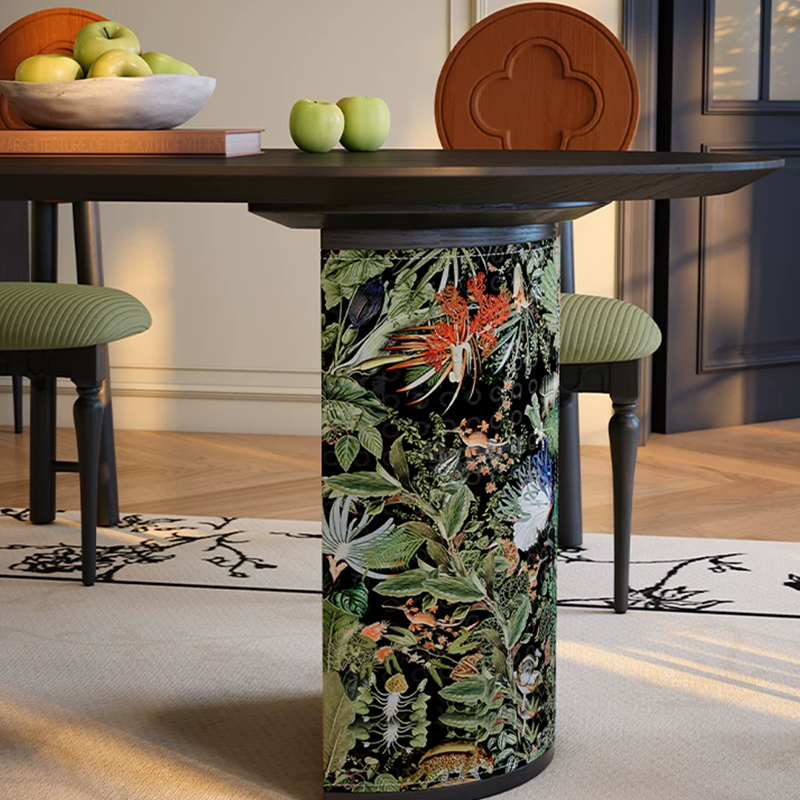 Ash Wood French Oval Dining Table