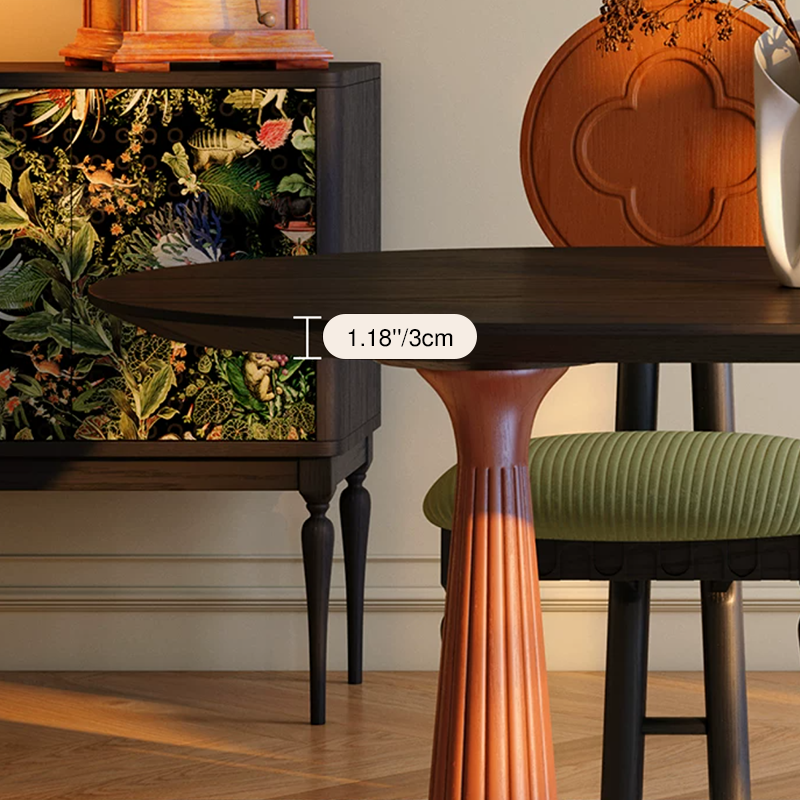 Ash Wood French Oval Dining Table
