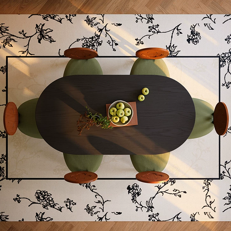 Ash Wood French Oval Dining Table