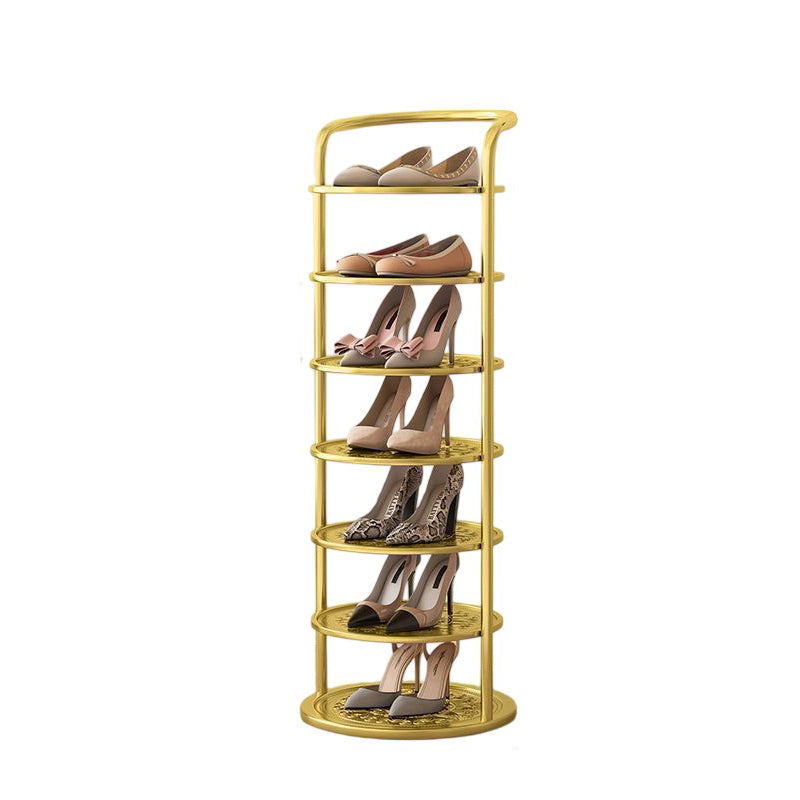 Round Iron Shoe Rack 5-8 Tier