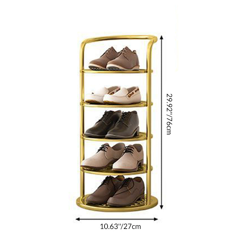 Round Iron Shoe Rack 5-8 Tier
