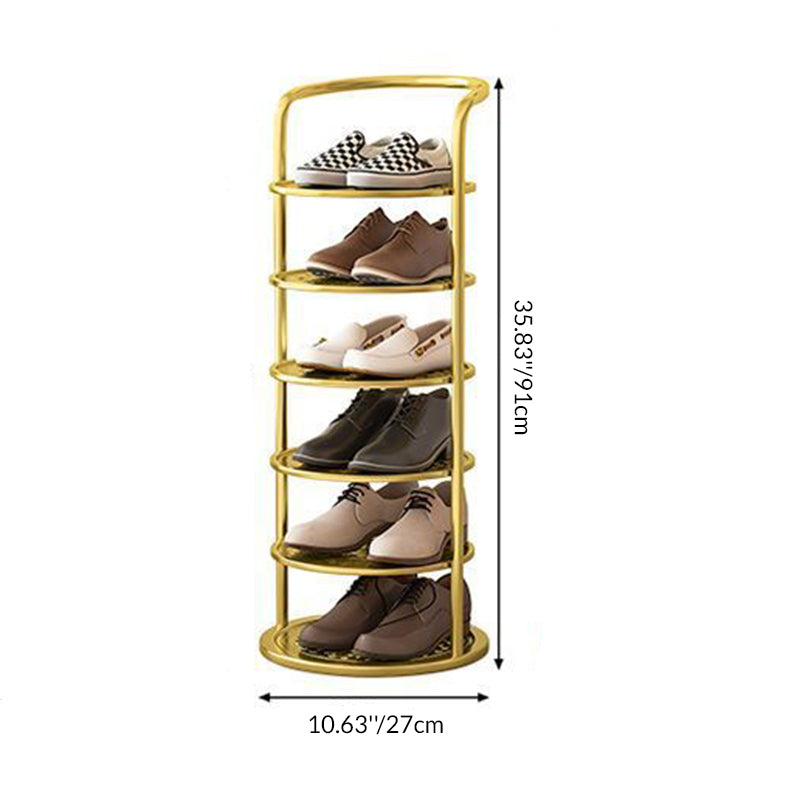 Round Iron Shoe Rack 5-8 Tier