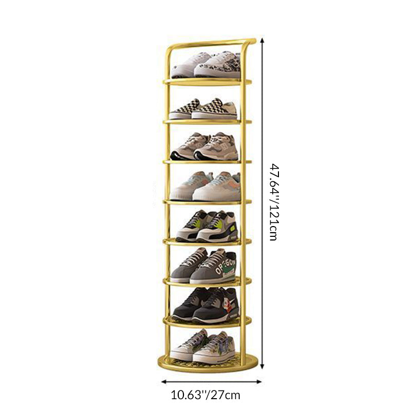 Round Iron Shoe Rack 5-8 Tier