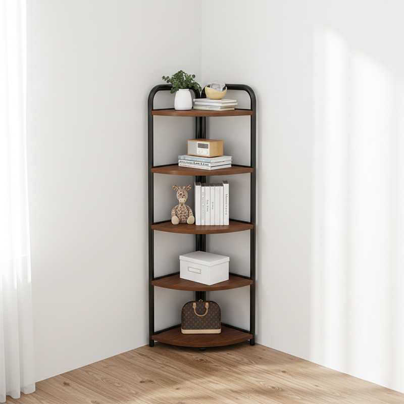 Fan-Shaped Corner Shelf