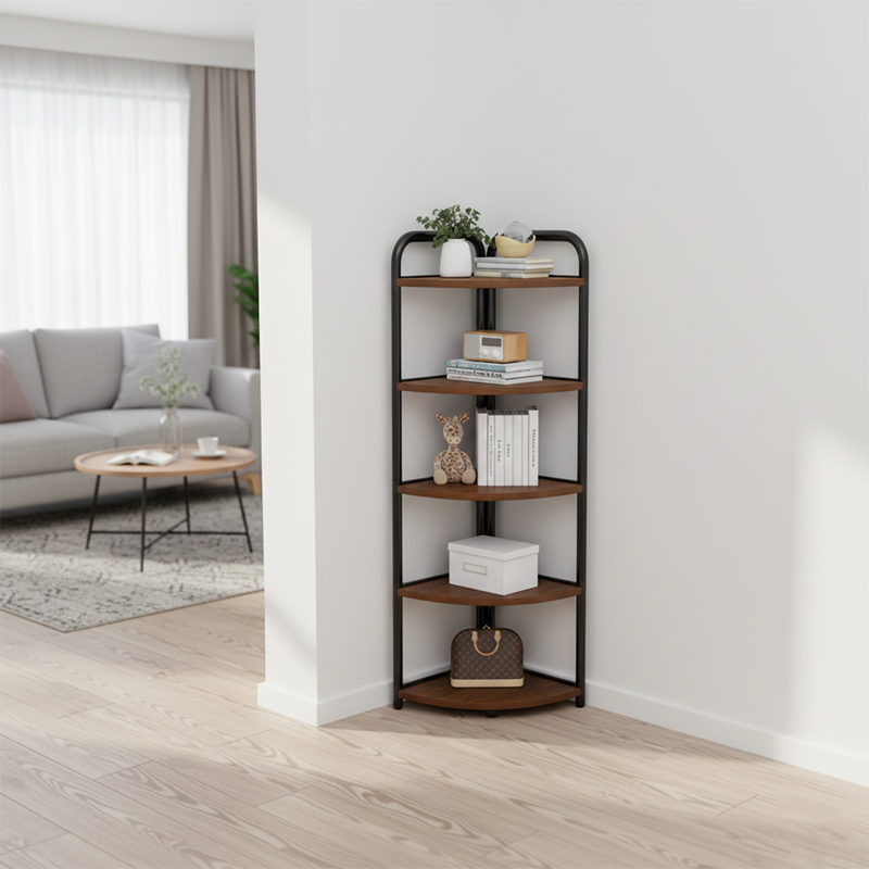 Fan-Shaped Corner Shelf