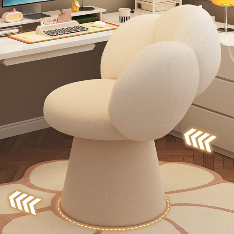 Nordic Lambswool Petal Vanity Stool