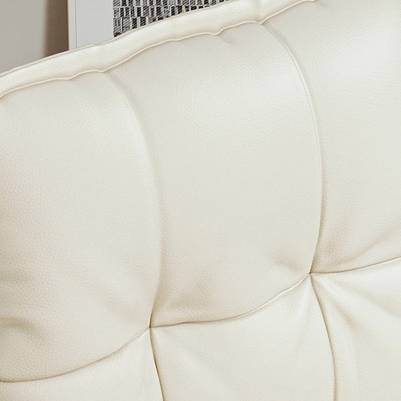 Ergonomic L-Shaped Leather Desk Chair