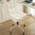 Ergonomic L-Shaped Leather Desk Chair