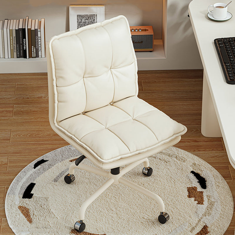 Ergonomic L-Shaped Leather Desk Chair