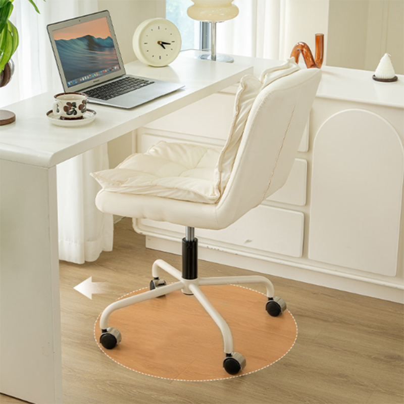 Ergonomic L-Shaped Leather Desk Chair